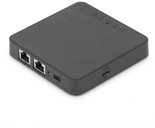 Router 4G LTE, 2 Porte Gigabit Ethernet Modem SIM Ultra Compatto Hotspot Mobile per in Viaggio e Telecamere di sicurezza.