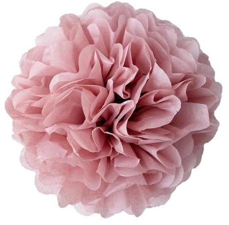 5 Stück Seidenpapier-Pompons, Blumengirlande, Hochzeitsdekoration, DIY-Papierblumen, Kugel, Geburtstagsparty-Dekoration, Rouge, 25 cm