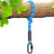 Benelabel Hamaca Columpio áRbol Cuerda para Colgar pon MosquetóN, 2.4m Correas Cuerda Columpio Exterior para Silla áRbol Exterior Jueg Parque Infantil Accesorios, hasta 2500lbs, 10mm DediáMetro, Azul