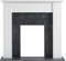 FlameKo 43’’ Mantel Surround for Verona Insert Suitable for all 16” Fireplace Inserts, Multiple Colours Available (White and Black)