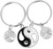 CALLARON 1Paire Porte-clés Couple Acier Inoxydable Pendentif Spécial pour Organiser Vos Clés Amoureux