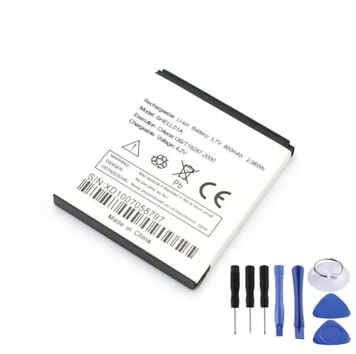 GDDGFVKV 3.7V 800mAh 2.96Wh SHELL01A Laptop-Akku kompatibel mit Doro PhoneEasy 409, 409GSM, 410, 410GSM, 605, 605GSM, 610GSM, 612GSM
