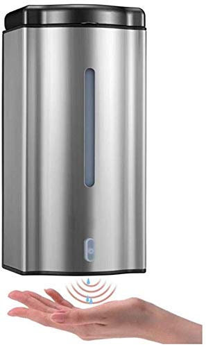 Distributeur Pompe Bouteilles-Savon à Vaisselle Coque INOX Liquide Induction Cuisine Distributeur de Savon Automatique Salle de Bain