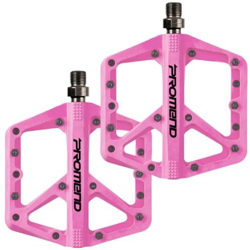 Pedali per mountain bike – Pedali in nylon resistente con cuscinetto DU per MTB e BMX