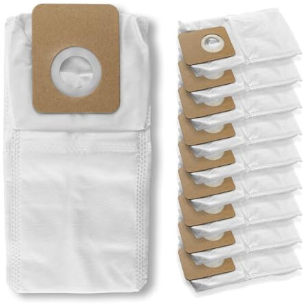 CLEANmaxx Lot de 10 sacs d'aspirateur de 3,5 l - Sacs de rechange pour aspirateur CLEANmaxx AeroTec 500 - Pas de fuite, pas de déchirure, idéal pour les personnes allergiques