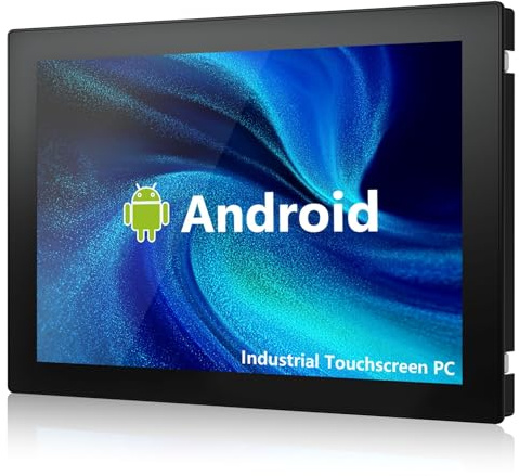 NORQIN 10,1-Zoll Android 14 Industrie-Panel-PC,IP65 Front-Touch Embedded-Interaktives Touchscreen,Kapazitive Multi-Touch-Tafel,HDMI/LAN/COM/USB/WLAN/BT,Für Kioske,Kassen & Fabriken(8GB RAM,128GB ROM)