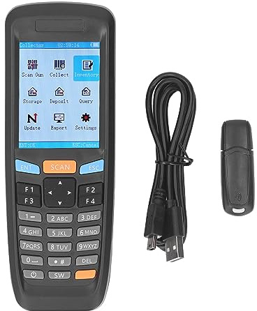 Kabelloser Barcode-Scanner mit 2,8-Zoll-Farbbildschirm und 2,4-GHz-Übertragung – Tragbarer QR-Code-Leser für die Verwaltung doppelter Bestände, Problemverfolgung und