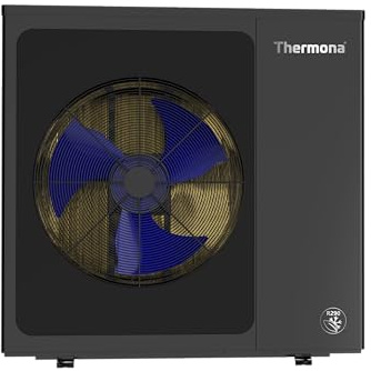 Thermona R290 Luft-Wasser Wärmepumpe 6 kW – Heizen, Kühlen & Warmwasser, A+++ Effizienz, DC-Inverter, leise ≤47 dB, WiFi, -25 bis +43 °C, Vorlauf bis 75 °C