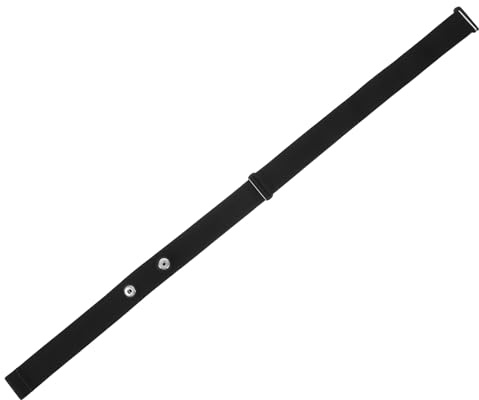 TOVINANNA Fitness Tracking Brustgurt Verstellbar Schwarz Silikon 110cm Ersatzgürtel für Herzfrequenzmessung Beim Laufen und Sport