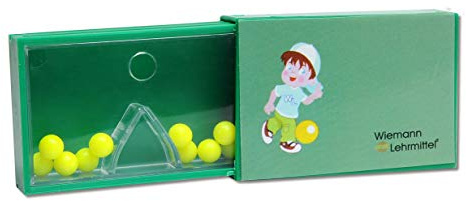 Wiemann Lehrmittel Schüttelbox, Einzel-Split-Box für Mathe, Rechenhilfe, Grundschule