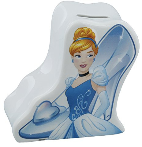 Enchanting Disney A28756 The Cinderella Money Bank, Ceramic, Multicolour, 14 x 7 x 13 cm