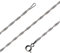 Avesano feine Singapurkette 925 Silber Damen Halskette Silberkette 1,4 mm in Länge 38 40 42 45 50 60 cm verfügbar 101082-050