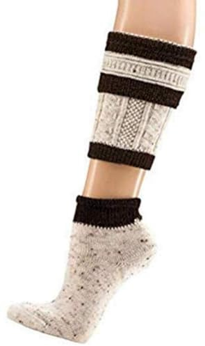 TippTexx 24 Herren Trachtenstrümpfe Loferl 2tlg Wadenwärmer + Socken und ANTI-LOCH-GARANTIE