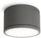 SSC-LUXon CELI-WX Bad Aufbauleuchte IP44 mit wechselbarer GX53 LED Lampe neutralweiß 3W - Deckenstrahler flach 230V anthrazit