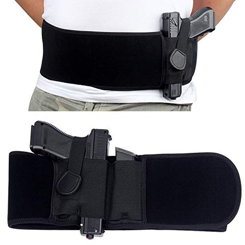 ACEXIER Tactical Belt Holster Militärpistolenholster Elastic Wide Belt Outdoor Hunting Tragbares verstecktes Pistolenhalfter