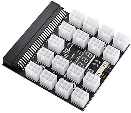 Chenyang CY Server PSU Stromversorgungs Breakout Board Adapter 1200W with 17 Ports ATX 6 Pin for DPS-800GB 1200FB 1200QB Netzteil Adapter