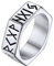 FaithHeart 7mm breit Bandring für Herren Jungen Punk Stil Viking Rune Fingerring Gemotrischer Hexagon Ring für Papa Freunden Ehemann