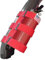 Supporto regolabile per estintore per Jeep Wrangler CJ YJ TJ LJ LJ JK JKU JL JLU 4XE, rosso con motivo bandiera USA
