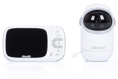 Chipolino Babyphone Sirius Kamera mit 3,2 TFT LCD Farbdisplay, Nachtsicht, VOX weiß
