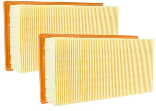 vhbw 2x Flachfaltenfilter L | M kompatibel mit Kärcher NT 351 Eco-HO, NT 351 Eco Profi Nass-/Trockensauger Staubsauger