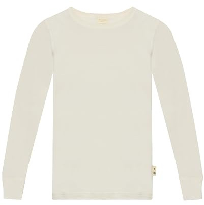 Dilling Langarmshirt aus Merinowolle/Seide für Kinder Natur 98-104