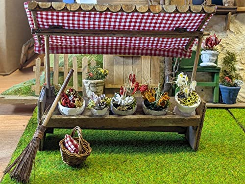 menta-modellbau Marktstand für die Tiroler Berghütte Almütte mit Markise