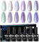 Beautilux Perle Gel Nagellack, 6 Farben 10ml Weiße Gel Nagellack für Home-Maniküre