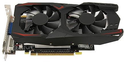 PUSOKEI 4 GB GTX1050Ti Grafikkarte, GDDR5 128 Bit Gaming Grafikkarte mit 2 Lüftern, Geräuscharmer Grafikkartenchip für Desktop PC (GTX1050Ti 4 GB DDR5 128 Bit)