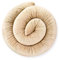 Bebeloo Bettschlange Bettrolle Bettkissen Seitenschläferkissen Stillkissen Kuschelkissen Bettumrandung Zugluftstopper(Beige, 140 cm)