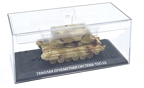 ZEZEFUFU 1:72 Russische TOS-1 Panzer Crawler Chariot Modell Legierung Tank Selbstfahrende Raketenwerfer Modell Home Office Dekoration Geschenke