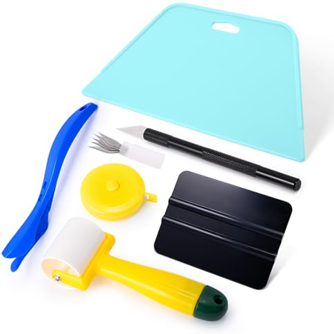 FOSHIO Kit di Strumenti per Carta da Parati Con Rulli di Cucitura, Coltello Artigianale, Strumento per Lisciare