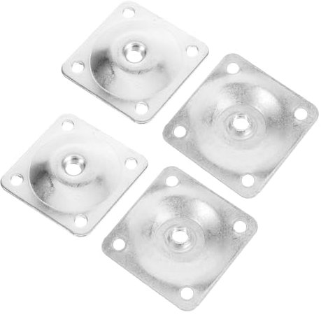 BESTonZON 4piezas Placas De Montaje Conectores para Patas De Mesa Soporte para Muebles