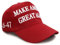 LEEMASING MAGA Hat Präsident Donald Trump Make America Great Again Kappe Bestickt Unisex Stil Kopfbedeckung (Rot 2)