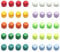 Gsrhzd Cord Locks for Drawstrings, Toggles for Drawstrings, 40PCS Round Double Hole Cord Locks, Durable Anti-aging Nylon Plastic Toggles for Cord for Clothes Trouser Coats Backpack Bag(10 Colors)