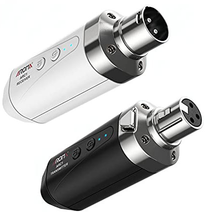 YIWEOG ARC1 Microphone Système de Transmission sans Fil (émetteur et récepteur) 4 canaux Max. Batterie Rechargeable intégrée de Connexion XLR de portée Effective de 35 m