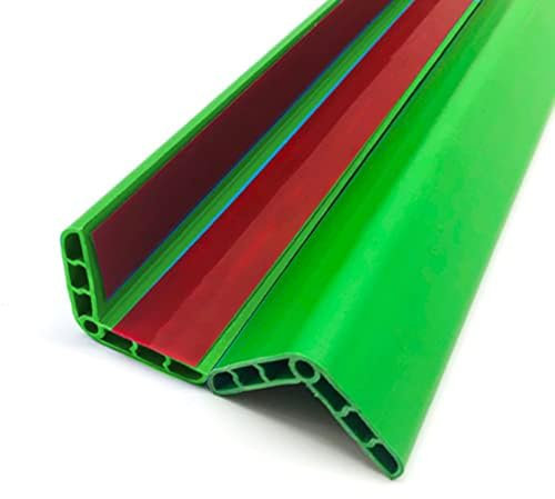Kindersicherheits-Wand-Eckenschutz, selbstklebend, Möbel-Stoßfänger für Kamin, Spüle, Treppeneinfassung, weicher Polsterstreifen für Schreibtisch, Kinderbett, 1 m, grüner Schutz, 21 Stück