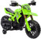 AIYAPLAY 12V Elektro Kinder Motorrad, Kindermotorrad mit Stützrädern, bis 3 km/h, Elektromotorrad mit Hupe und Startgeräusch, Kinderfahrzeug für 3-8 Jahre Kinder, max. 30 kg, Grün