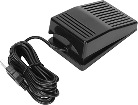 KIMISS USB Foot Pedal, Programmable Photoelectric for PC, Ideal for Gaming and Transcription, 2 Meter Cable
