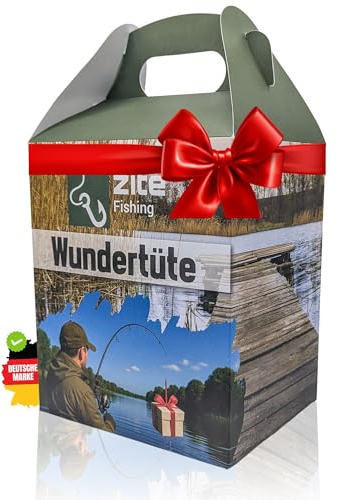 Zite Fishing Wundertüte Angeln | Geschenke für Angler, Überraschungsbox | Angelzubehör, Kleinteilen & Köder Qualität unterm Baum - Angel Sachen, Angel Geschenk, Angel-Mystery-Box, Geschenk Angler