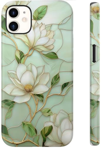 ESDOT for iPhone 12 Mini Case,Cute Preppy Floral Cover for Women | Compatible with Magsafe, Dual-Layer Hard Shell + Soft Silicone, Trendy Aesthetic Y2K Phone Cover for Girls