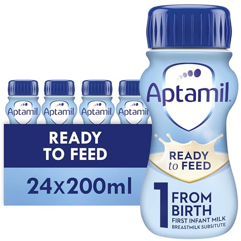 Aptamil 1 First Infant Baby Milk Ready To Use Liquid Formula, From Birth, | Ready to use baby milk formula liquid