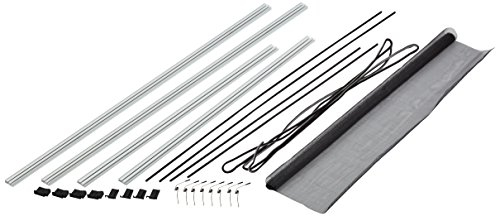 hecht international 100690501-VH Fliegengitter Fenster MASTER SLIM 80x100 cm in Weiß, 80 x 100 cm