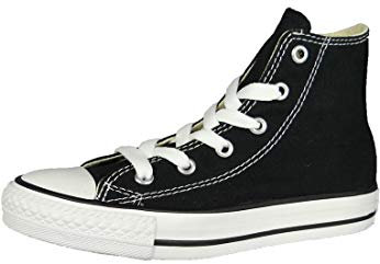Converse All Star Hi Lthr, Black Nero, 1 UK Child