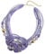 Bocar Collana del Collare di Dichiarazione Multistrato dei branelli di Semi (NK-10345-lilac)