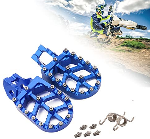 Repose-pieds moto Repose-pieds Repose-pieds Pédales Aluminium pour 85 125 150 250 300 350 450 500 SX XC-W SX-F XC-F EXC-F SX-F FACTORY EDTION XC-F TC FC FE TE FS TX FX Bleu