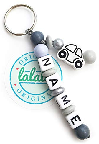 Auto Schlüsselanhänger mit Namen Gravur Geschenk Anhänger Namenskette