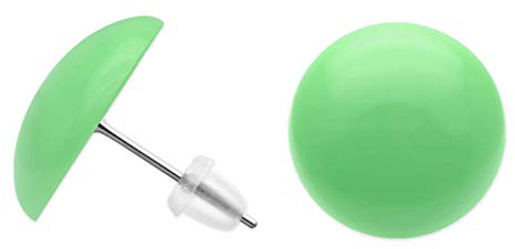 Soul-Cats 1 Paar runde Ohrstecker in vielen Farben für Damen in mint