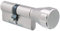 EVVA MCS Knaufzylinder mit 3 Schlüssel + Sicherungskarte, Hochsicherheits-Zylinderschloss mit Knauf, Magnet-Code System, Schließanlage, Länge A:46 mm K:76 mm