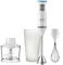 Taurus Bapi 1000 Rocket Plus Inox - Batidora de mano. Bate y pica. 1000W. Accesorios: vaso medidor, jarra‐picadora y emulsionador. Anti Salpicaduras. 20 velocidades y Turbo. Soft-touch. Inox