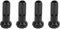 Keenso Pezones de radios de Bicicleta, 100 Piezas de aleación de Aluminio Casquillo de radios de Bicicleta Pezones de radios de Bicicleta Cubierta de radios Accesorio de Ciclismo(Negro)